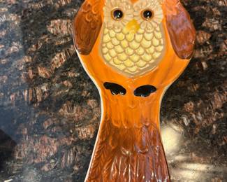 Cracker Barrel Owl and Pumpkin Spoon Rest