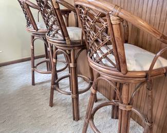 Tommy Bahama Home Bali Hai Kamala Bay Swivel Bar Stools (Set of 3)