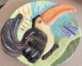 Franz Collection Paradise Calls Toucan Plate
