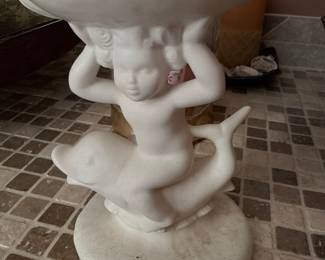 Vintage Cherub and Dolphin Soap Dish - Holland Mold
