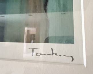 Abstract Landscape Painting by Itzchak Tarkay