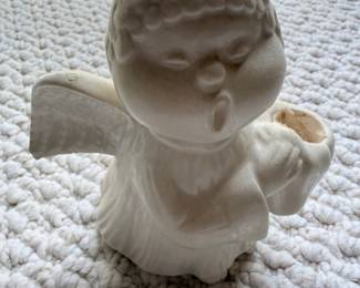 Vintage Ceramic Angel Candle Holder