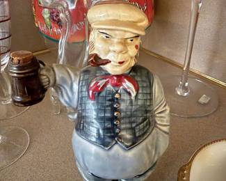 Ceramic Figural Decanter - "Kick It In" Brewer