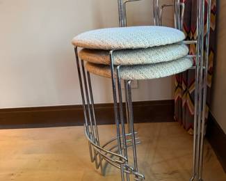 Three Gaja Bar Stools by Kazuhide Takahama for Cassina