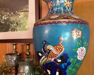 Matching Cloisonne` vase