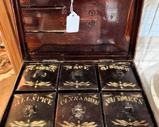 19th Century Victorian-era spice box