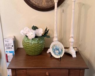 Side table and decor
