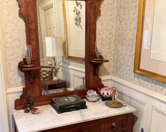 Marble top vanity