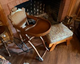 Antique high chair