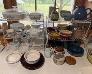 Pyrex and pottery 