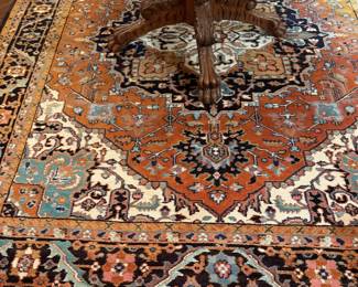 Smaller rug matching the 9 x 12 in living room