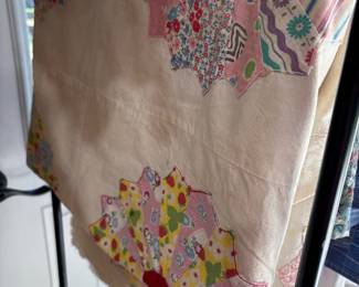 Partially completed quilt