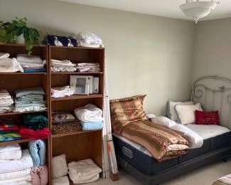 Lower level bedroom selection of linens / scatter rugs / beds.......