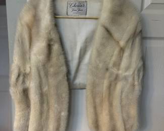 Vintage blond mink stole.
