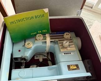 Captivating vintage sewing machine.