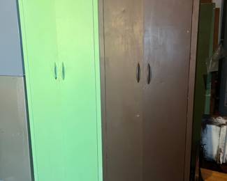 Metal storage lockers