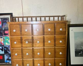 Stately O'Hearn apothecary-style chest in solid sugar maple