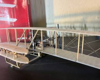Large-scale detailed model of the 1903 Wright Brothers "Wright Flyer."