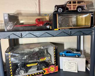 Highway 61 1941 Flatbed truck and a Tonka 25th Anniversary Silver Edition dump truck