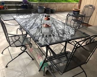 Wrought Iron Patio Set plus Glider!