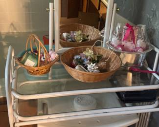 Vintage metal vanity