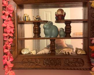 Hand carved shelf
