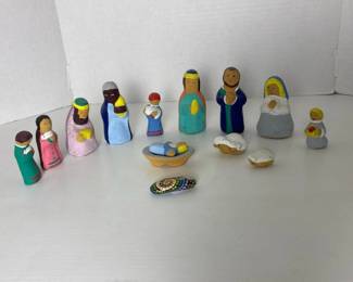 063 handmademexicanfolkartminiatureclay