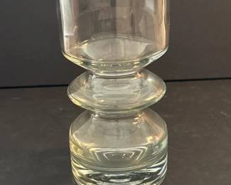 088 midcenturymodernclearglassvase