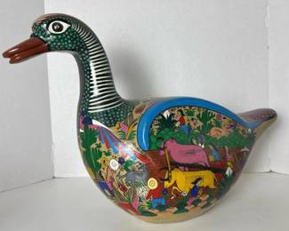 011 largehandpaintedceramicmexicanfolk