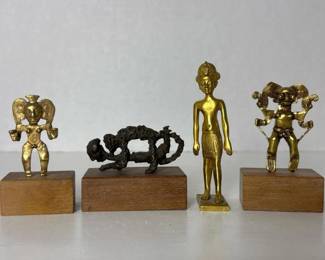 056 setof4alvamuseumminiaturemetalart