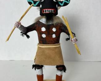 091 hopibuffalokachinadollhandcarvedwo