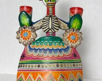 096 handpaintedceramicmexicanskeletonfo