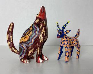 055 pairofsmalloaxacanalebrijewoodcarv