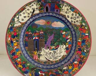 044 large15inchceramichandpaintedmexic