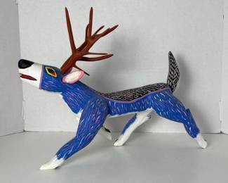 012 handpaintedsignedwoodenmexicanalebr