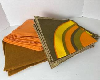 165 colorfulclothnapkinsetsquareorange