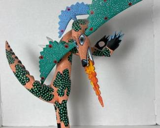 052 handpaintedwoodenmexicanalebrijefir
