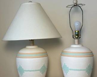 064 pairofsouthwesternpastelceramictabl