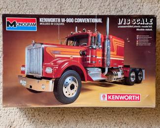 Vintage Kenworth W-900 Conventional model kit, never used.  There are two of these