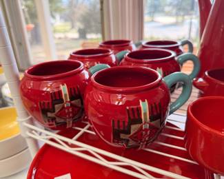 Set of 6 Pendleton ceramic mugs