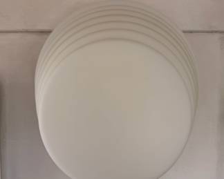 1970’s white Murano glass sconce designed by Roberto Pamio and Renato Toso for Leucos, Italy