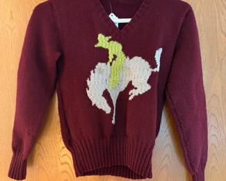 Vintage child’s wool rodeo sweater