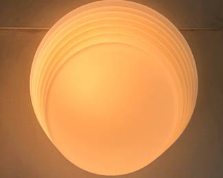 1970’s white Murano glass sconce designed by Roberto Pamio and Renato Toso for Leucos, Italy