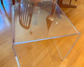 1970’s lucite vanity chair