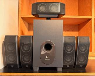 Logitech 6 piece surround sound speaker system
