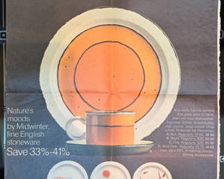 Set of vintage Midsummer Stonehenge ‘Sun’ china in Like New condition