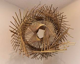 Unique vintage metal sculpture hand made by our client 