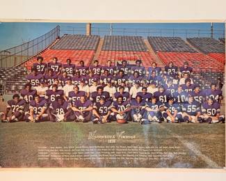 1976 Minnesota Vikings team poster