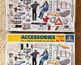Vintage Truck Shop Accessories model kits, never used