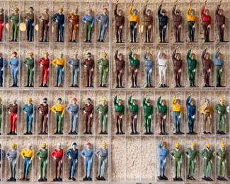 Hand painted “workers”, ideal for larger scale models.  These will be sold individually